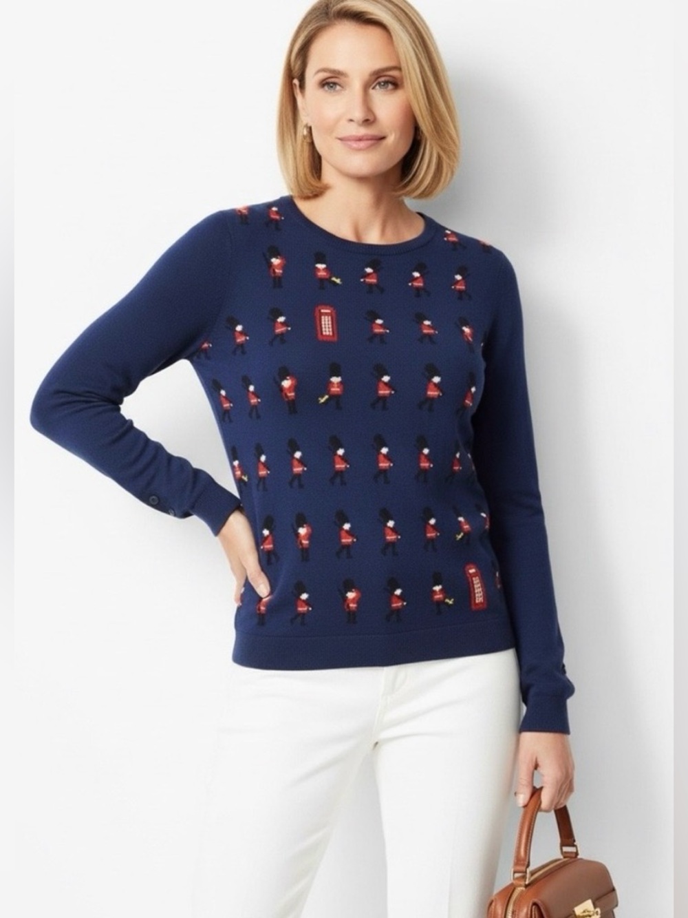 Talbot’s London inspired Royal blue 🌸spring Sweater size Large 🌺